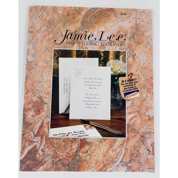 Vintage Wedding Invitation Catalogs 1992 Lot of 8 Paper Books Fine Stationery - Picture 11 of 16